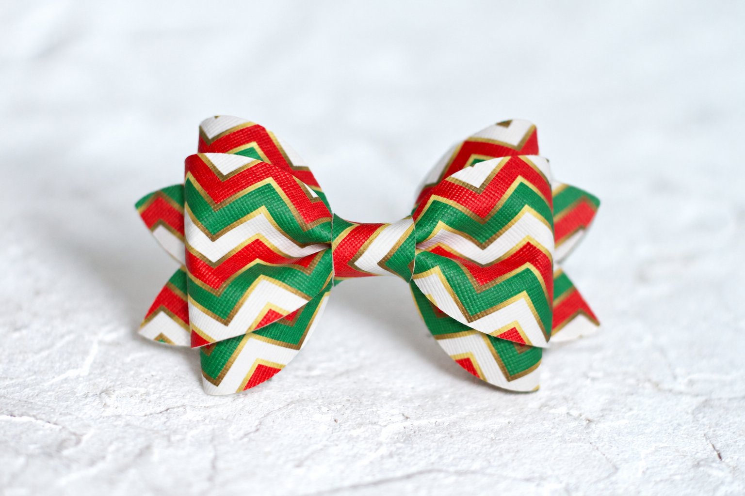Christmas Chevron Bow Tie