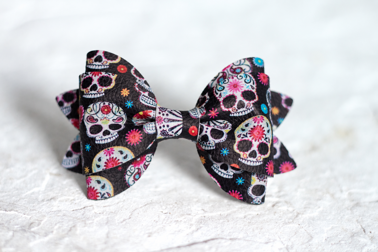 Sugar Skull Bow Tie