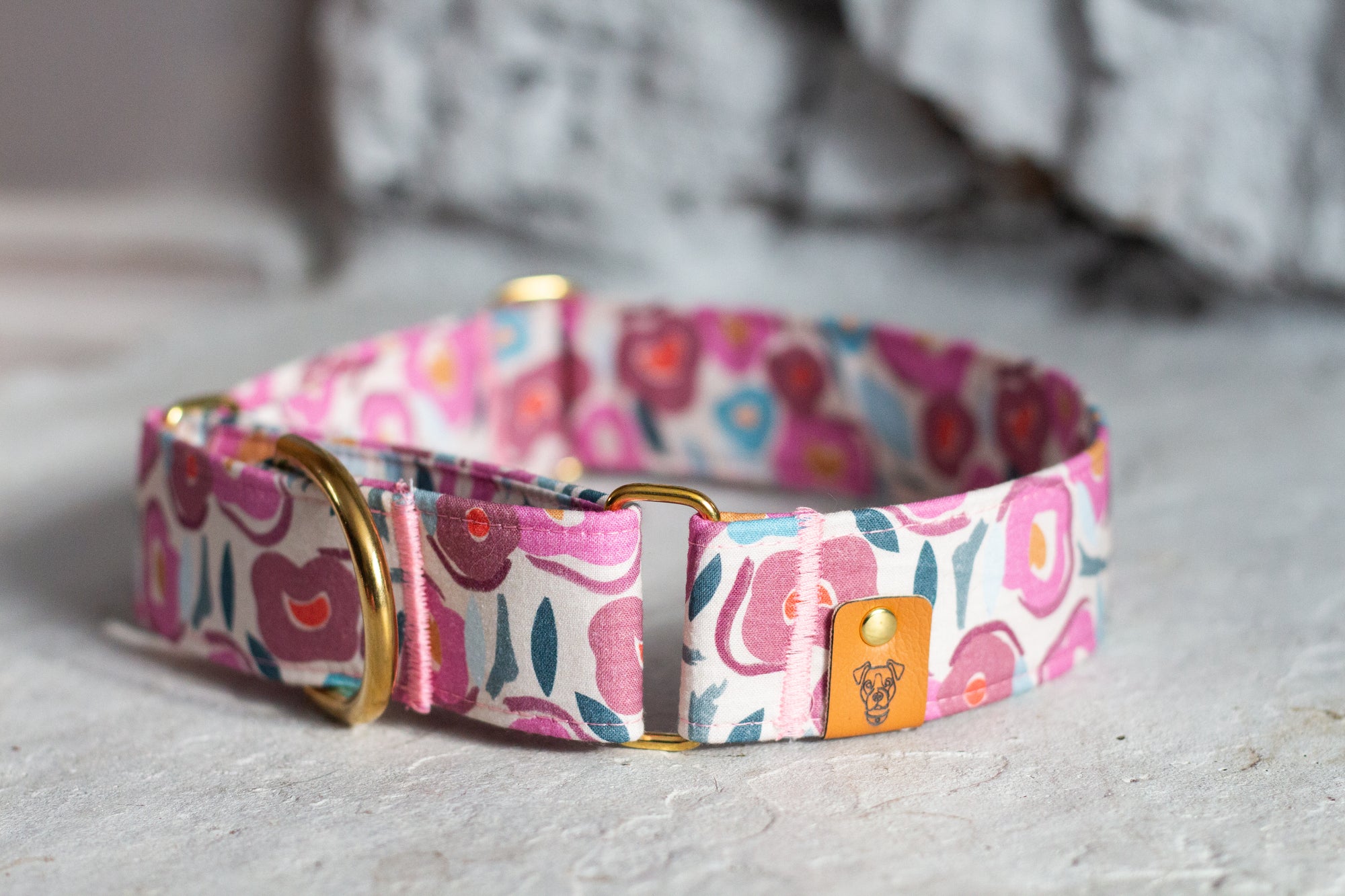 Watercolour Floral Martingale Collar