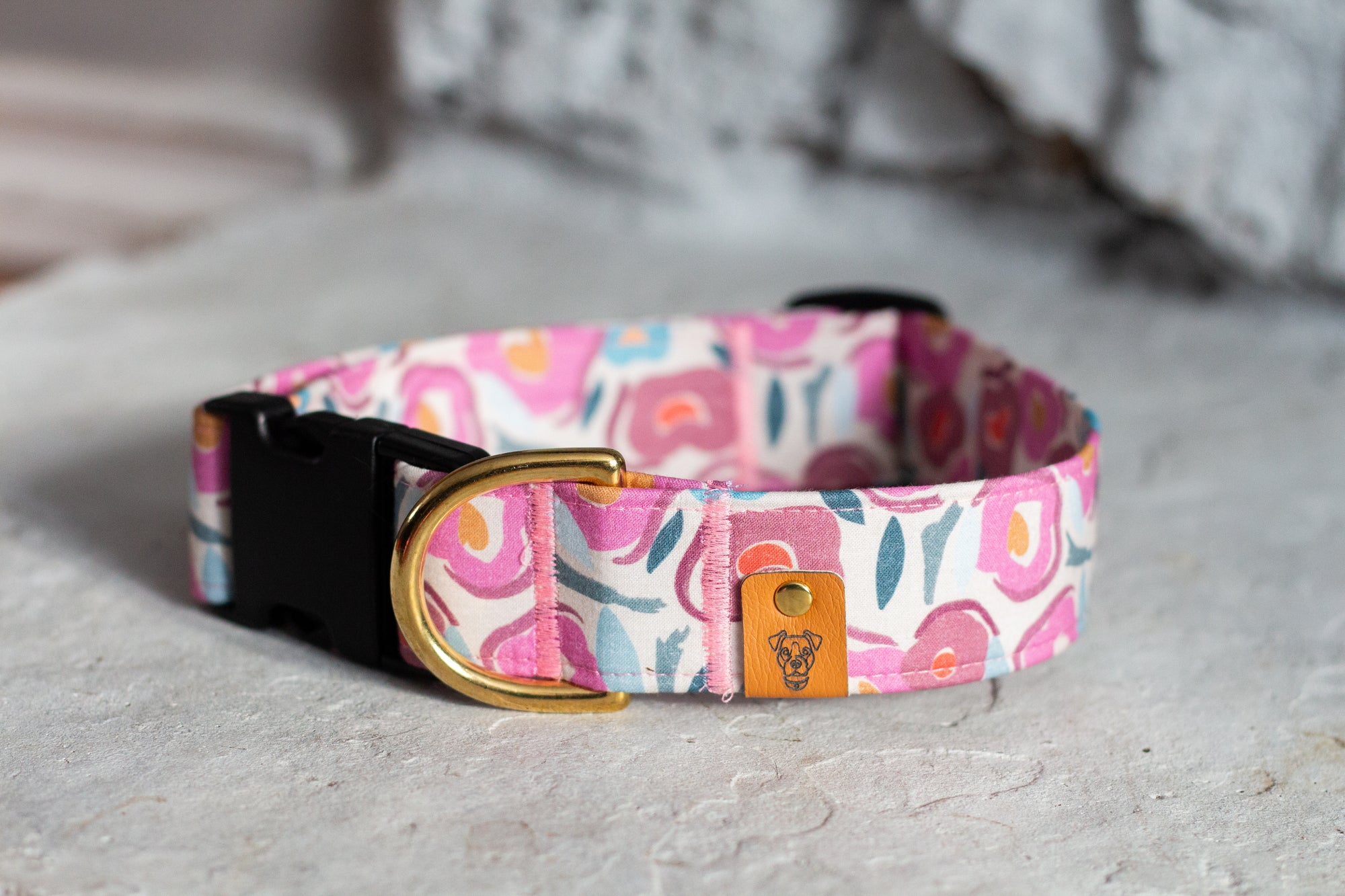 Watercolour Floral Buckle Collar