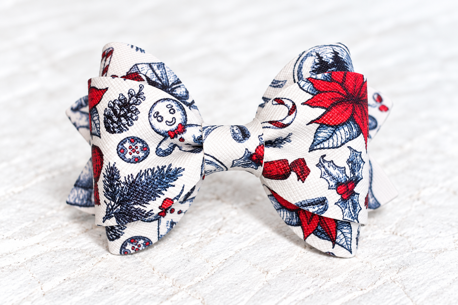 Poinsettia Bow Tie