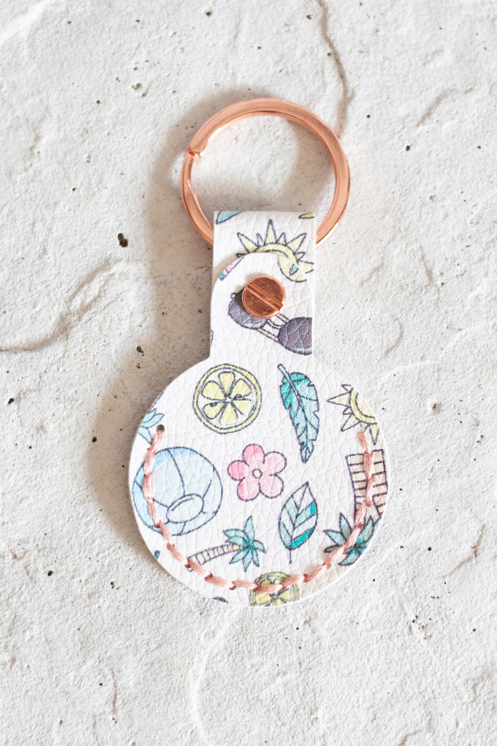 Beach Day Air Tag Holder