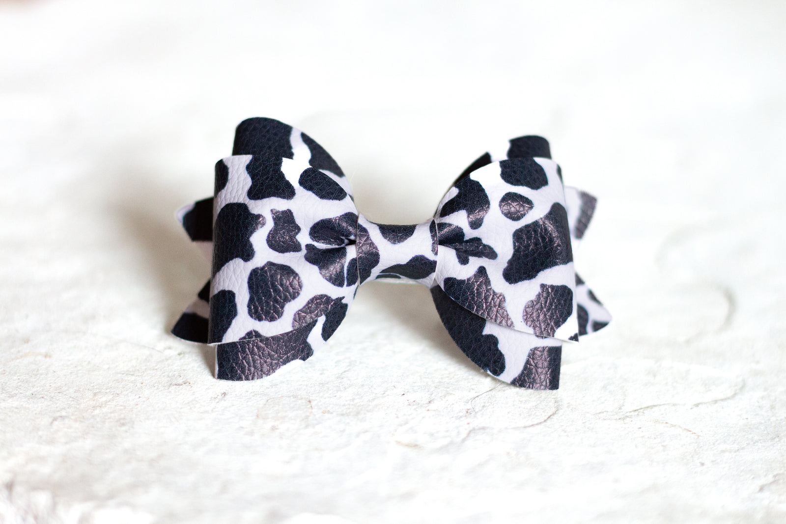 Cow Print Bow Tie￼