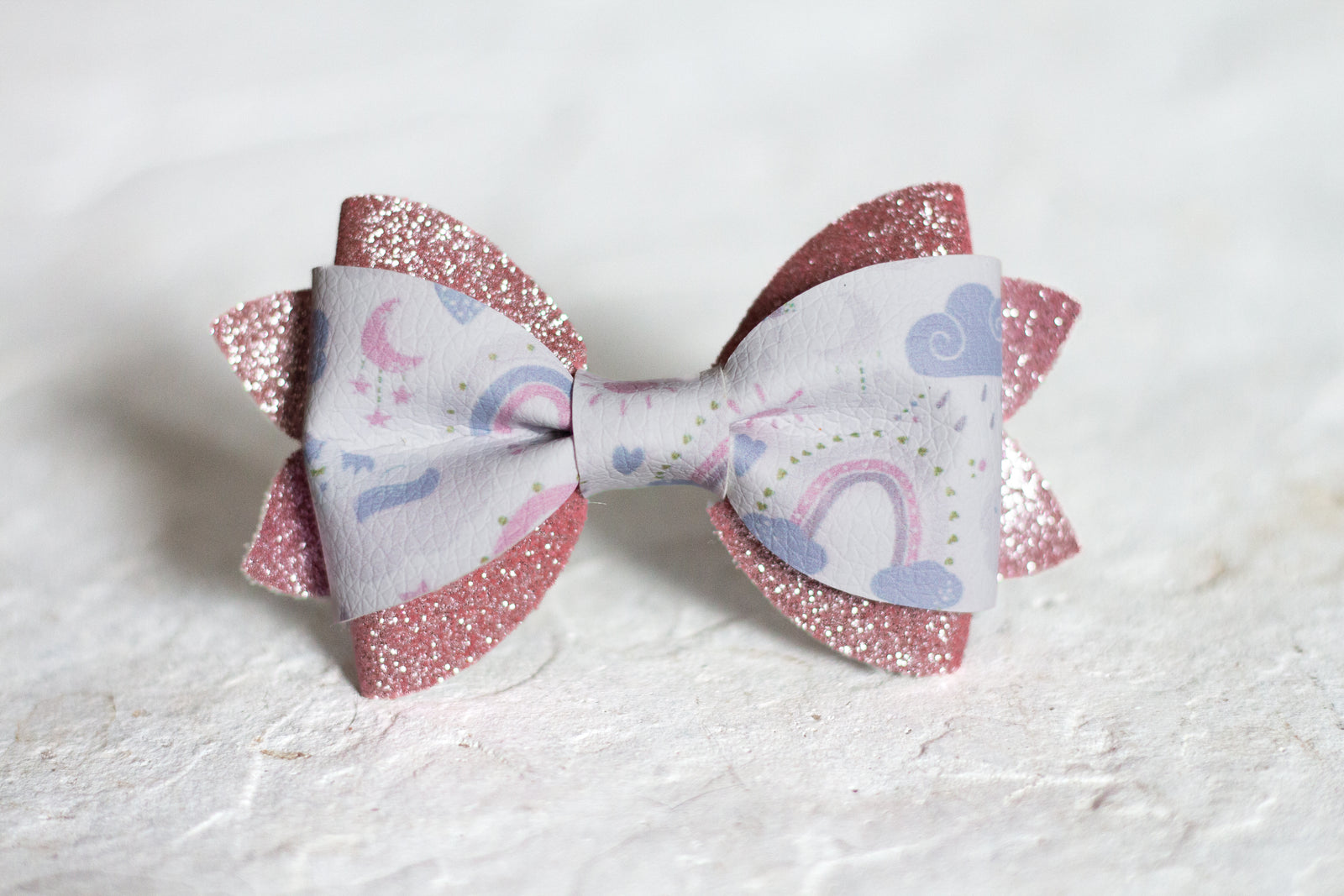 Pink Rainbows Bow Tie