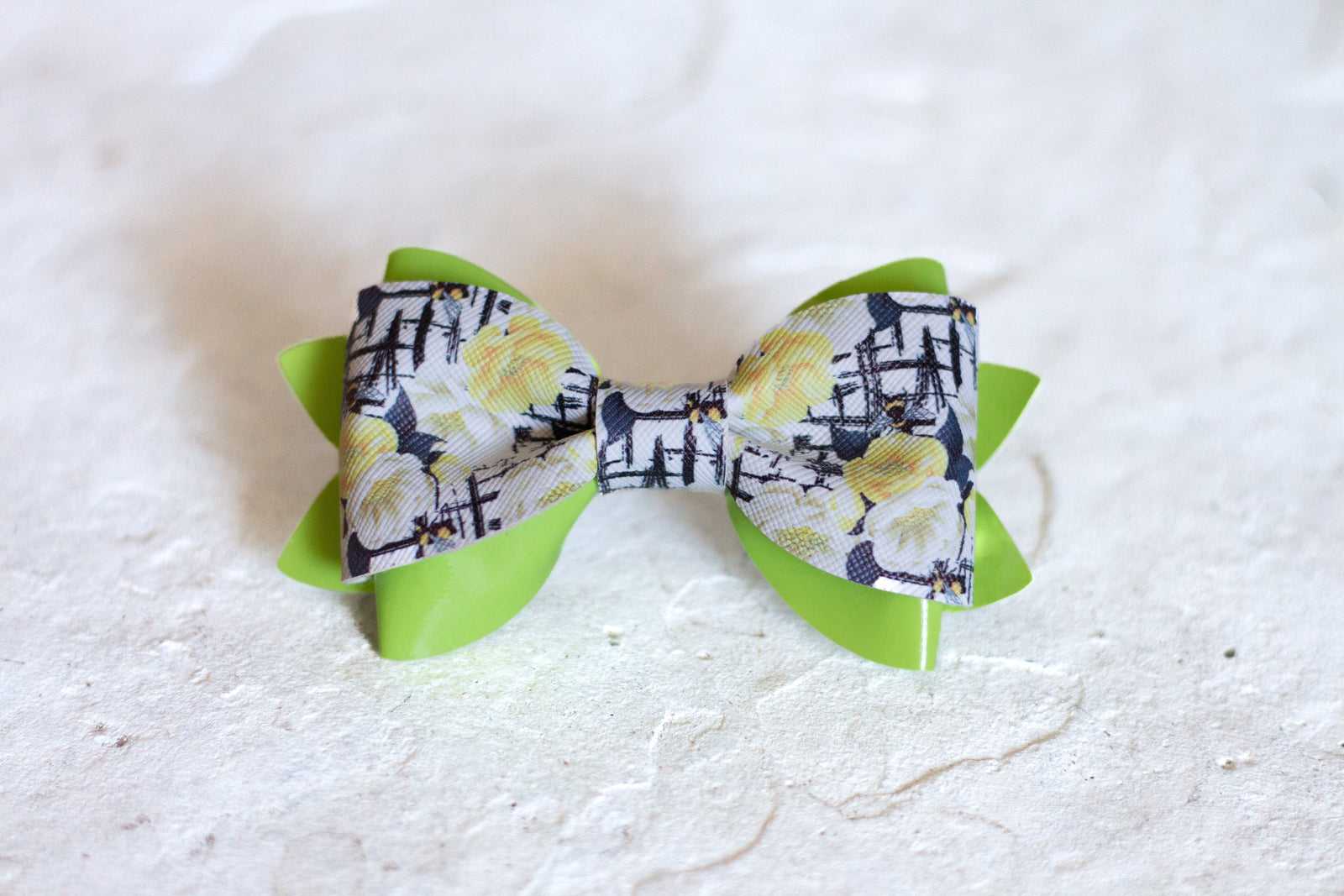 Modern Floral Bow Tie