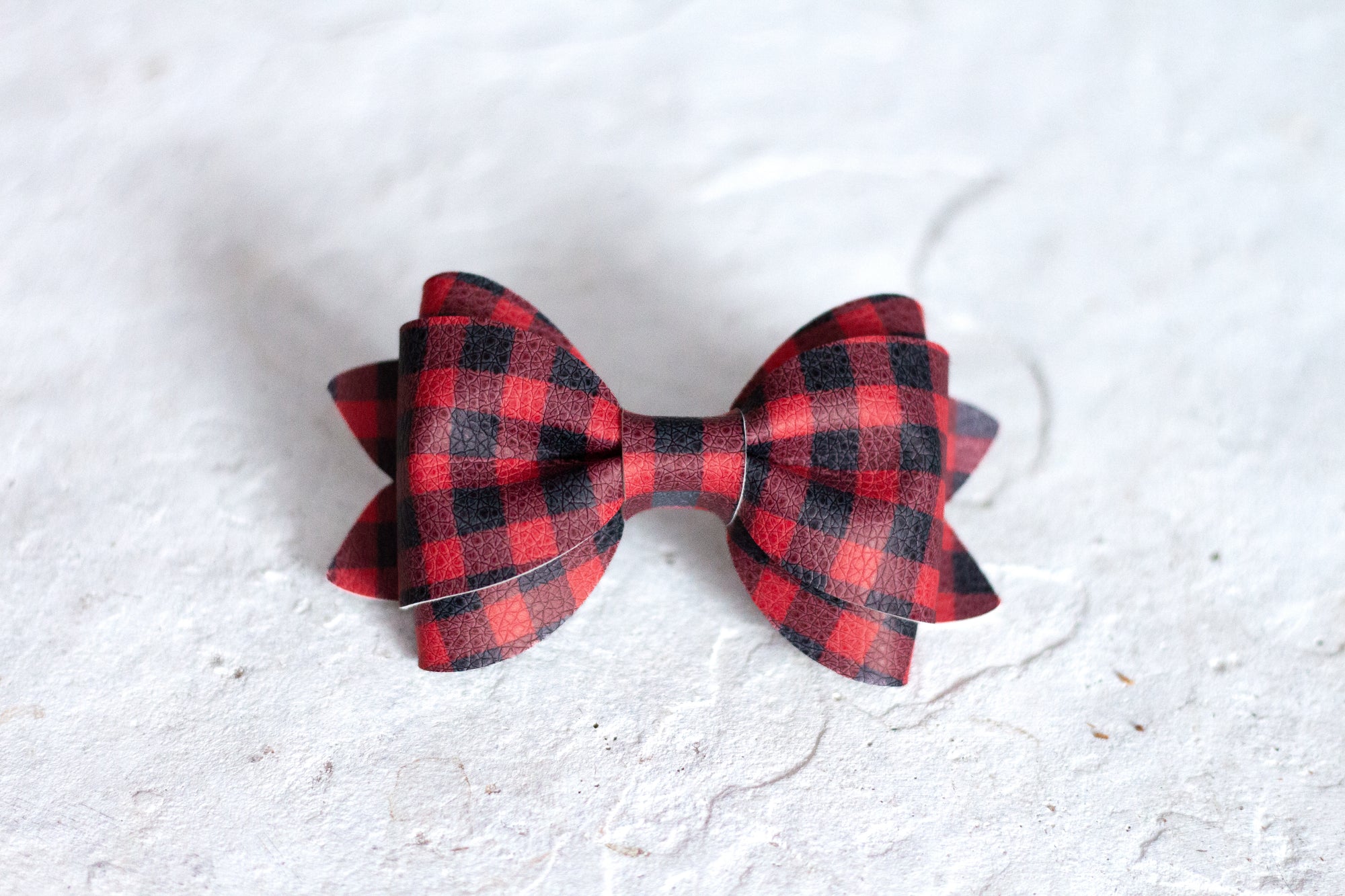 Buffalo Plaid Bow Tie