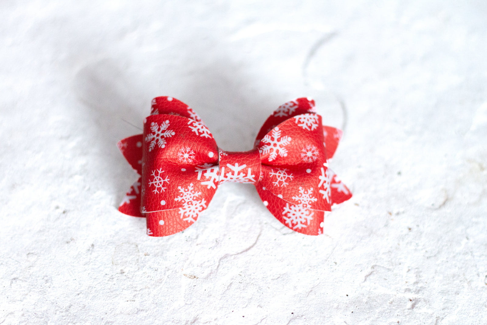 Red Snowflake Bow Tie