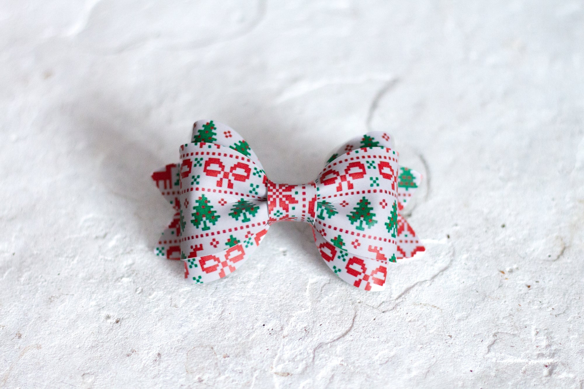 Christmas Sweater Bow Tie