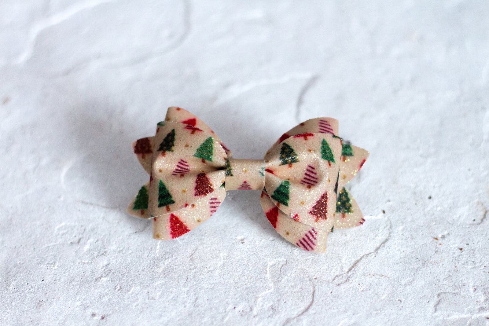 Glitter Tree Bow Tie