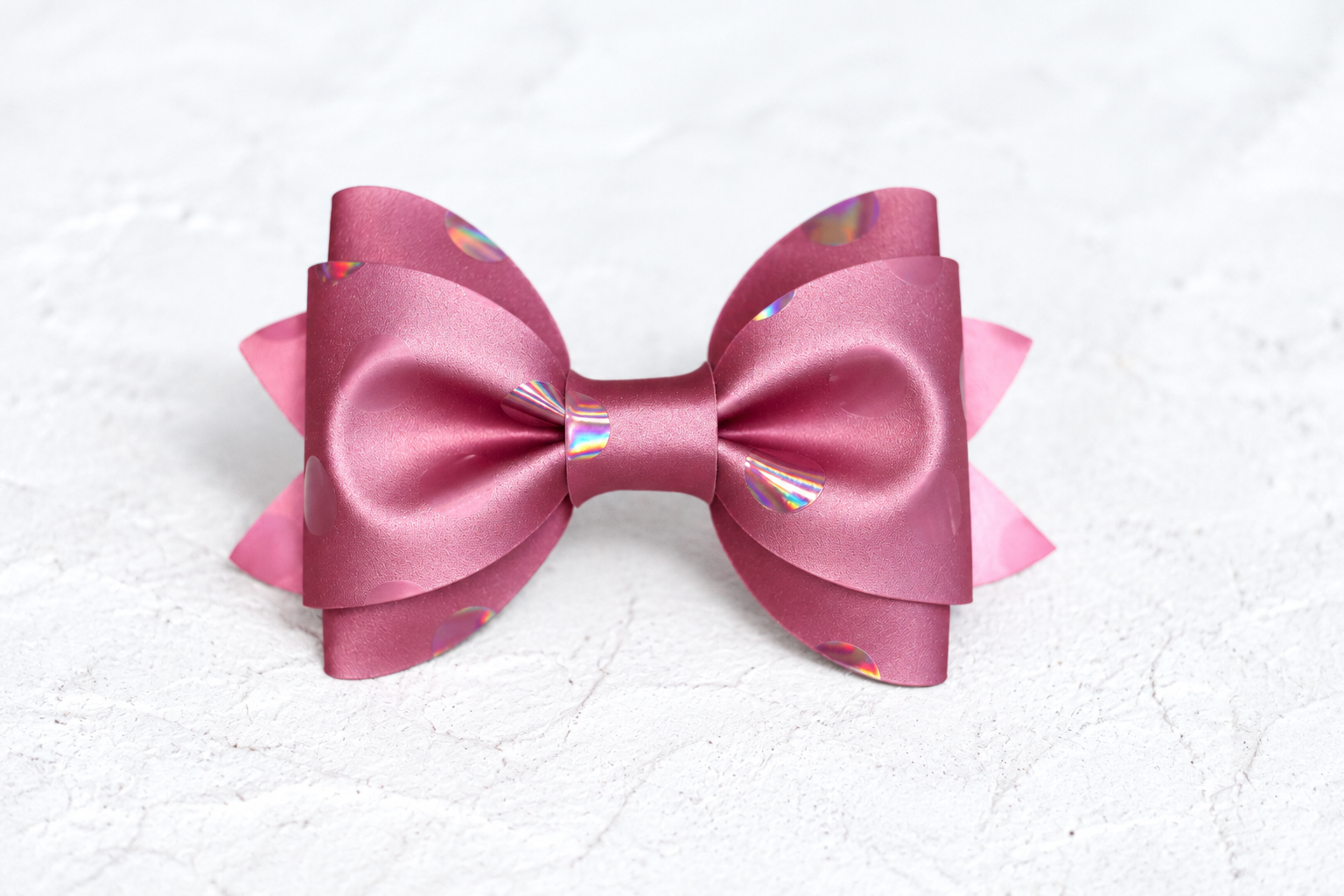 Pink Dots Bow Tie