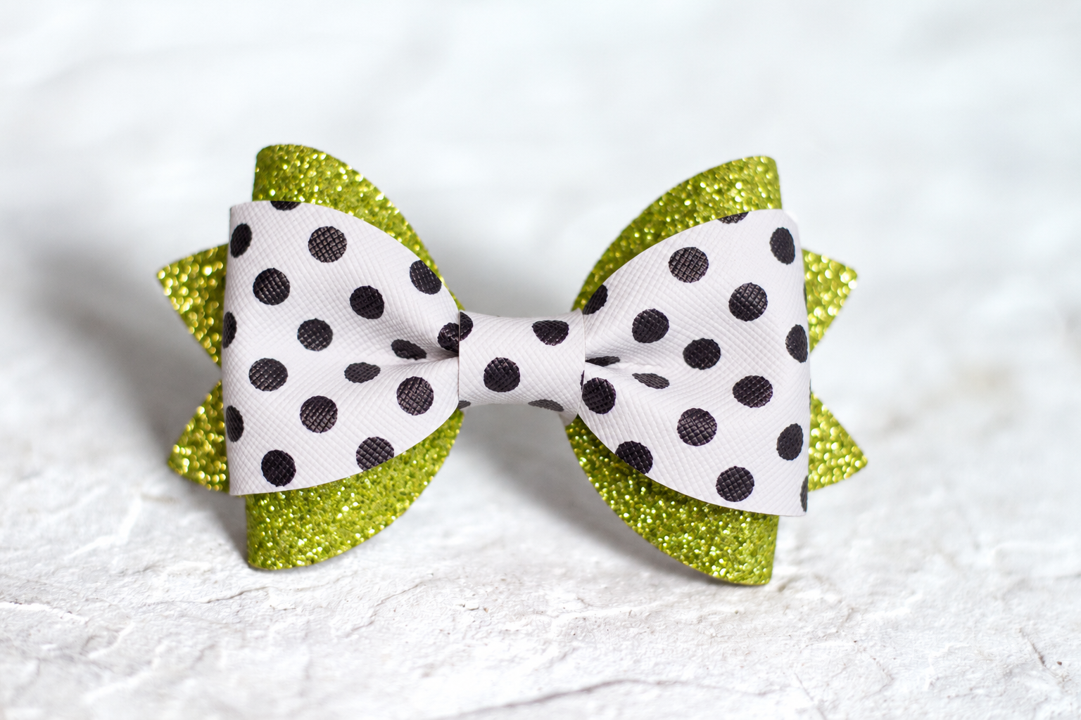 Gold Polk-a-dot Bow Tie
