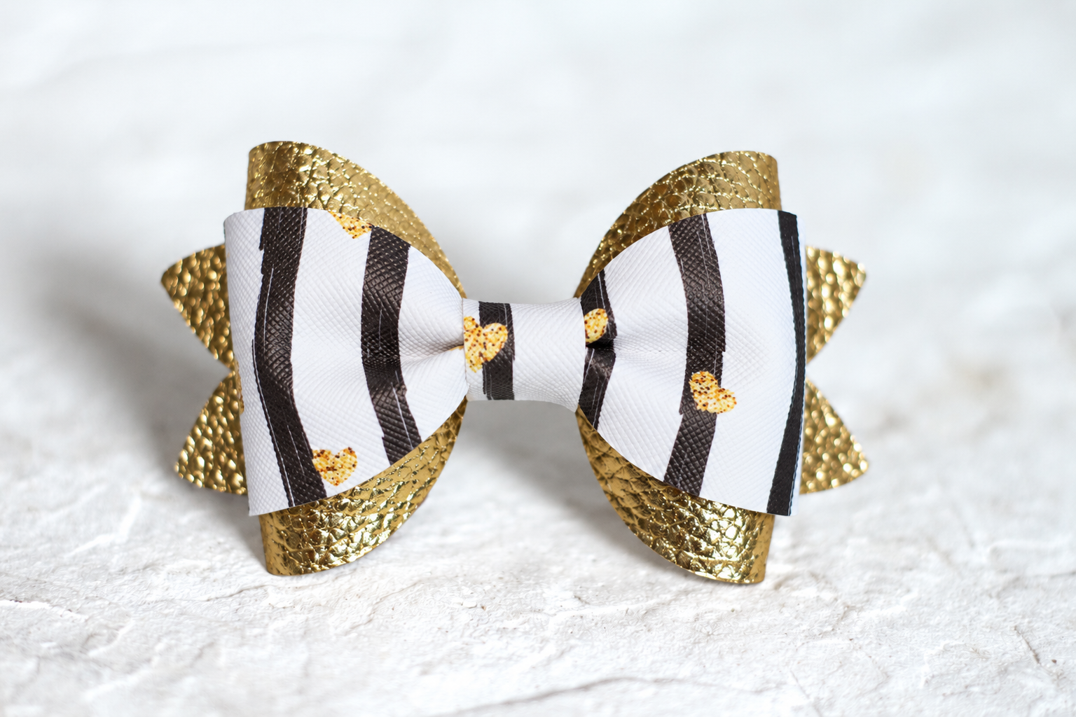 Heart of Gold Bow Tie