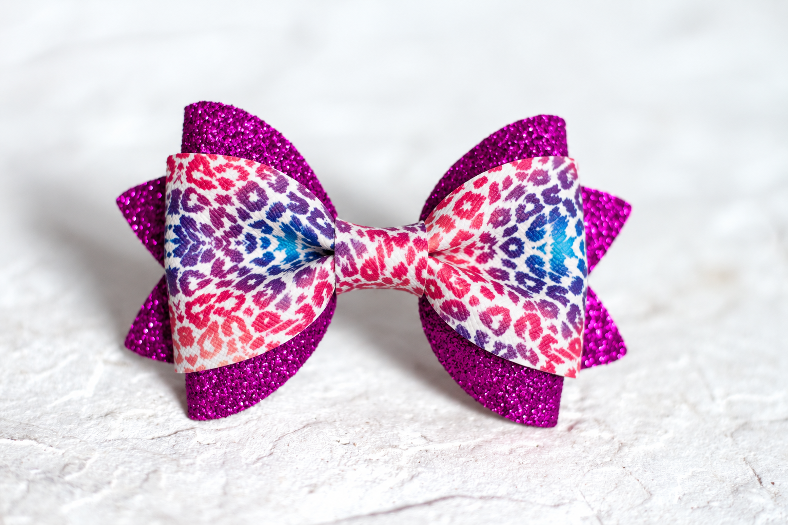 Pink Cheetah Bow Tie