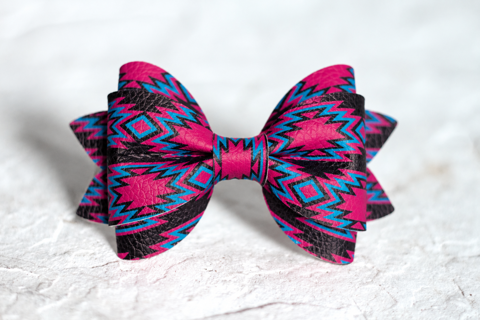 Black Aztec Bow Tie