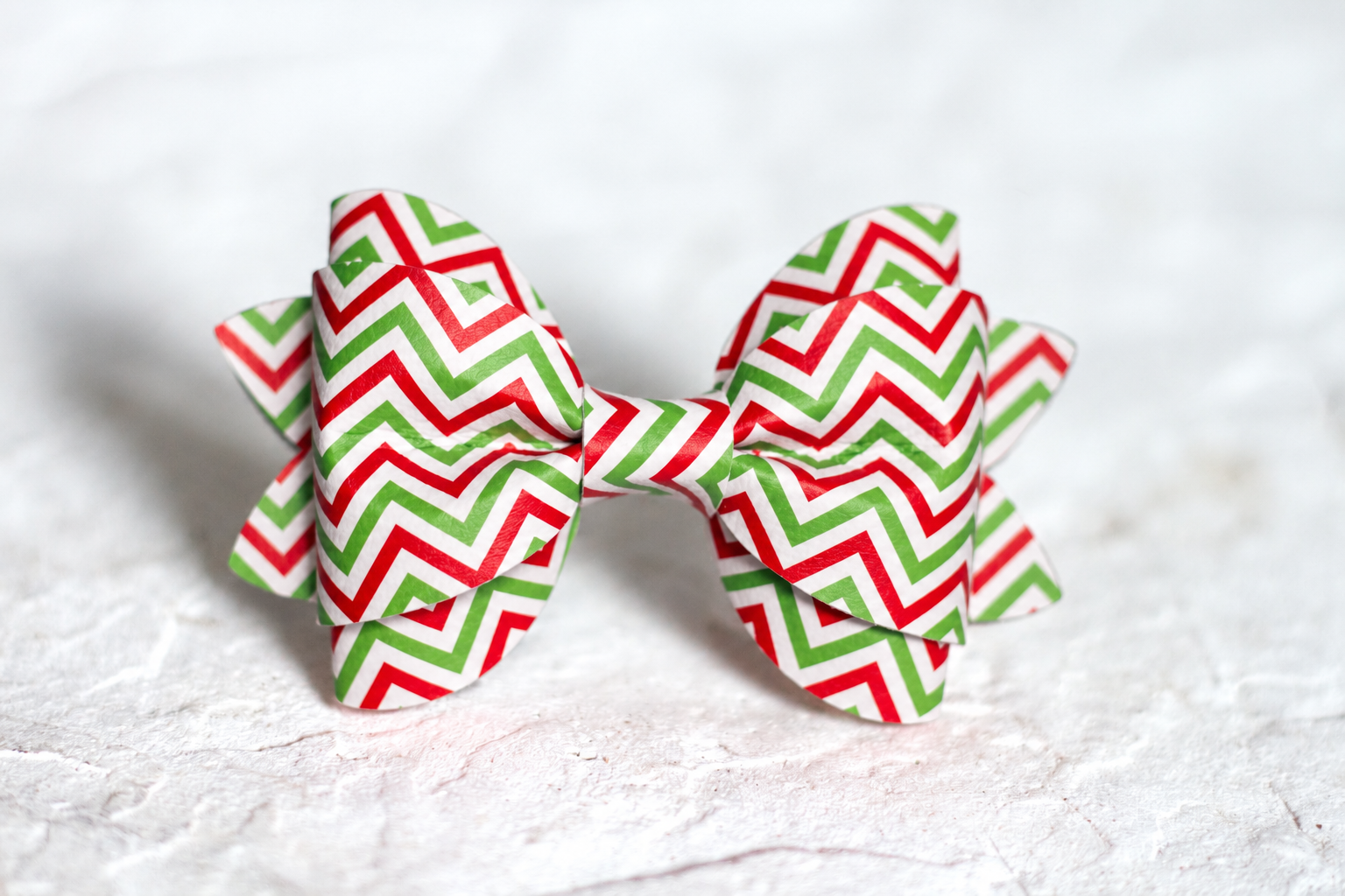 Christmas Chevron Bow Tie