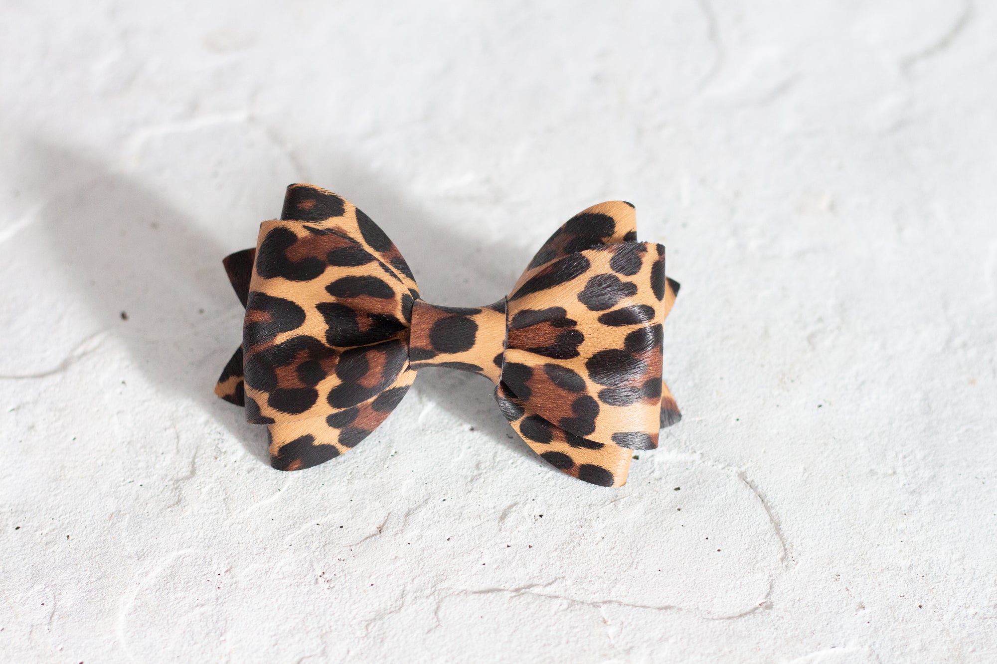 Leopard Print Bow Tie