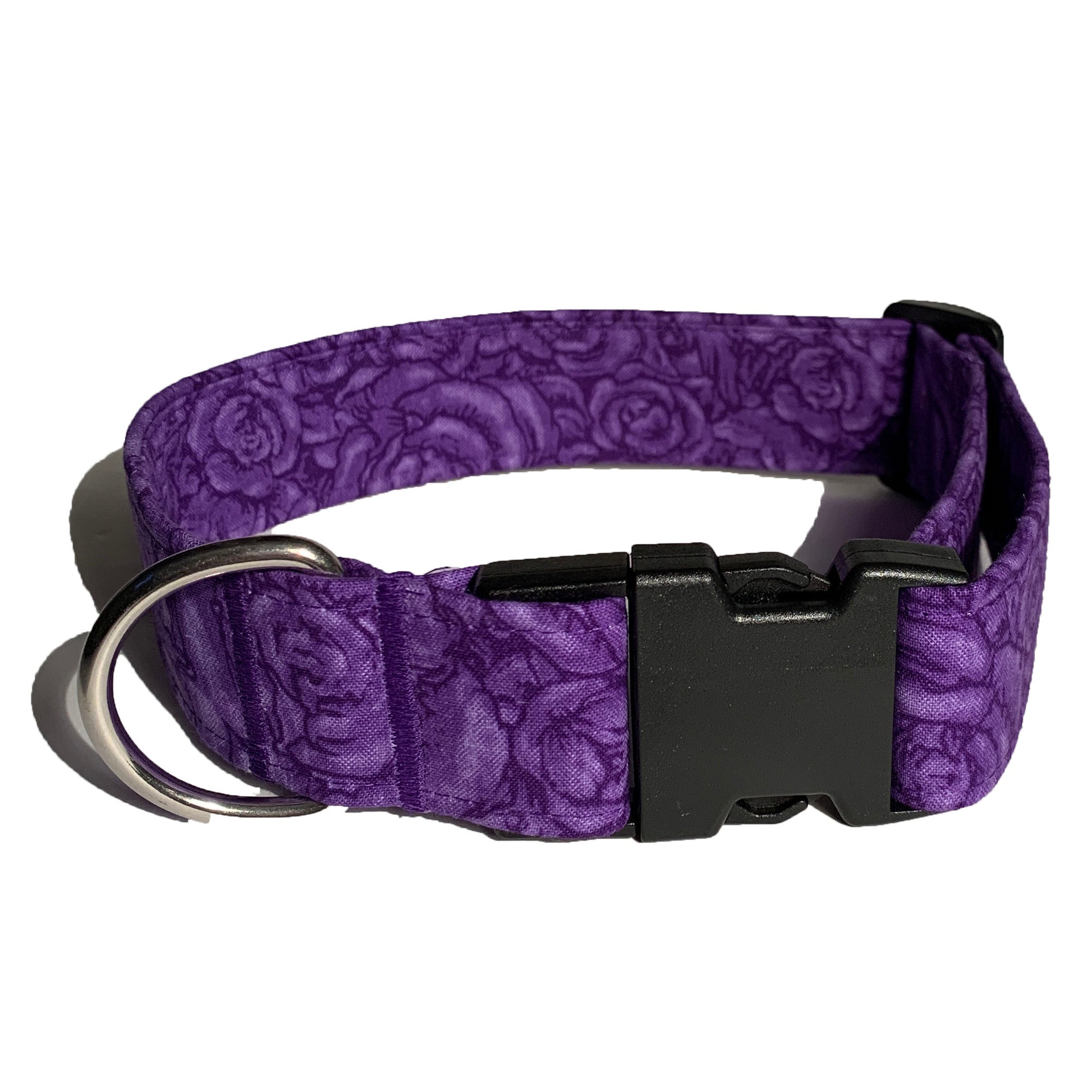 Roses are Purple Buckle Collar - N.G. Collars