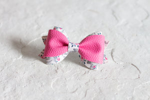 Pink Dinosaur Bow Tie
