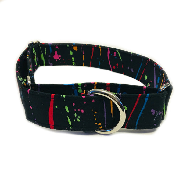 Paint Splatter Martingale Collar | N.G. Collars