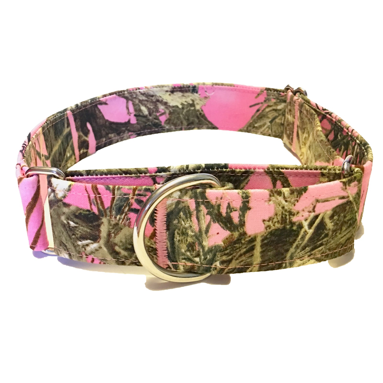 Pink Camo Martingale Collar - N.G. Collars