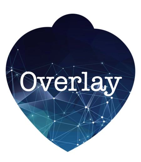 Blue Geometric Pet Tag