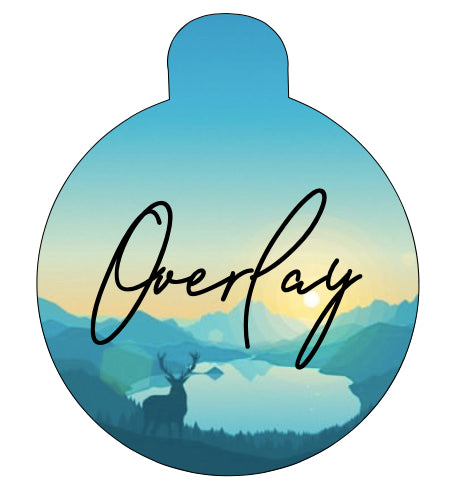 Sunrise Tree Line Pet Tag