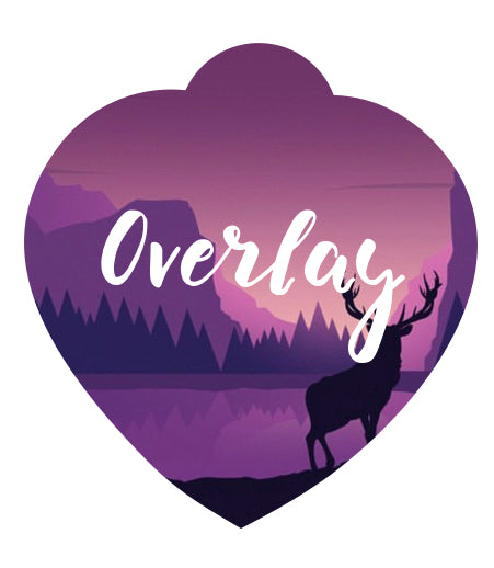 Purple Silhouette Landscape Pet Tag