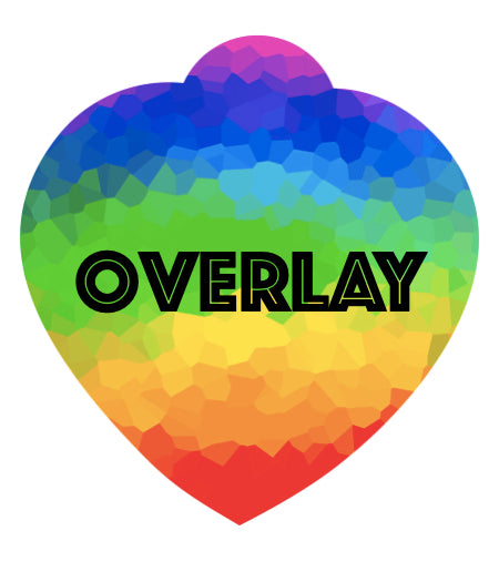 Geometric Rainbow Pet Tag