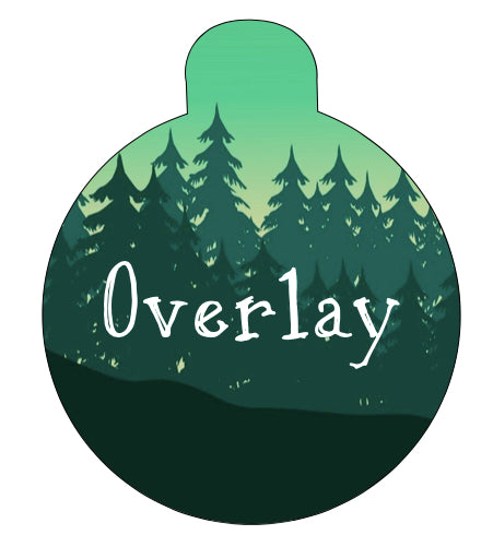 Green Tree Line Pet Tag