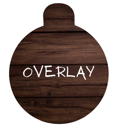 Wood Grain Pet Tag